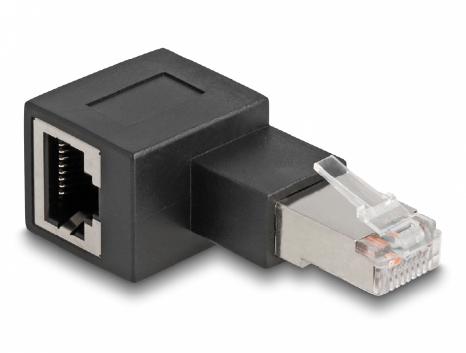 Adaptor RJ45 90° Stânga Delock Cat.6A