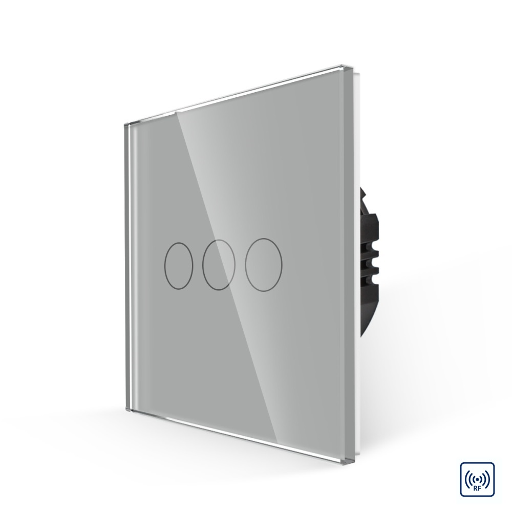 Intrerupator Triplu RF433 Touch Sticla LUXION - imagine 13