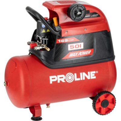 Compresor cu ulei Proline P200002, 50 L, 1500 W, 8 bar