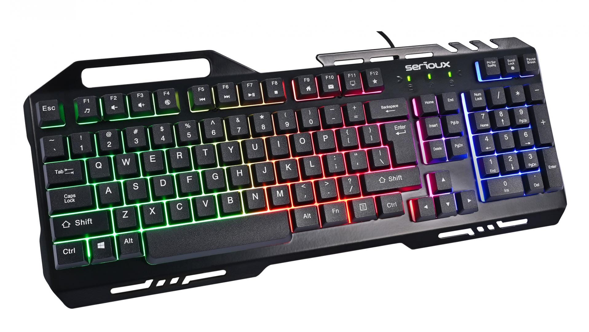 Kit Gaming Serioux Tobis 3 in 1 - Tastatură, Mouse, Mousepad - imagine 8