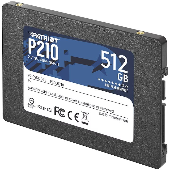 SSD Patriot P210 512GB - Viteză Superioară