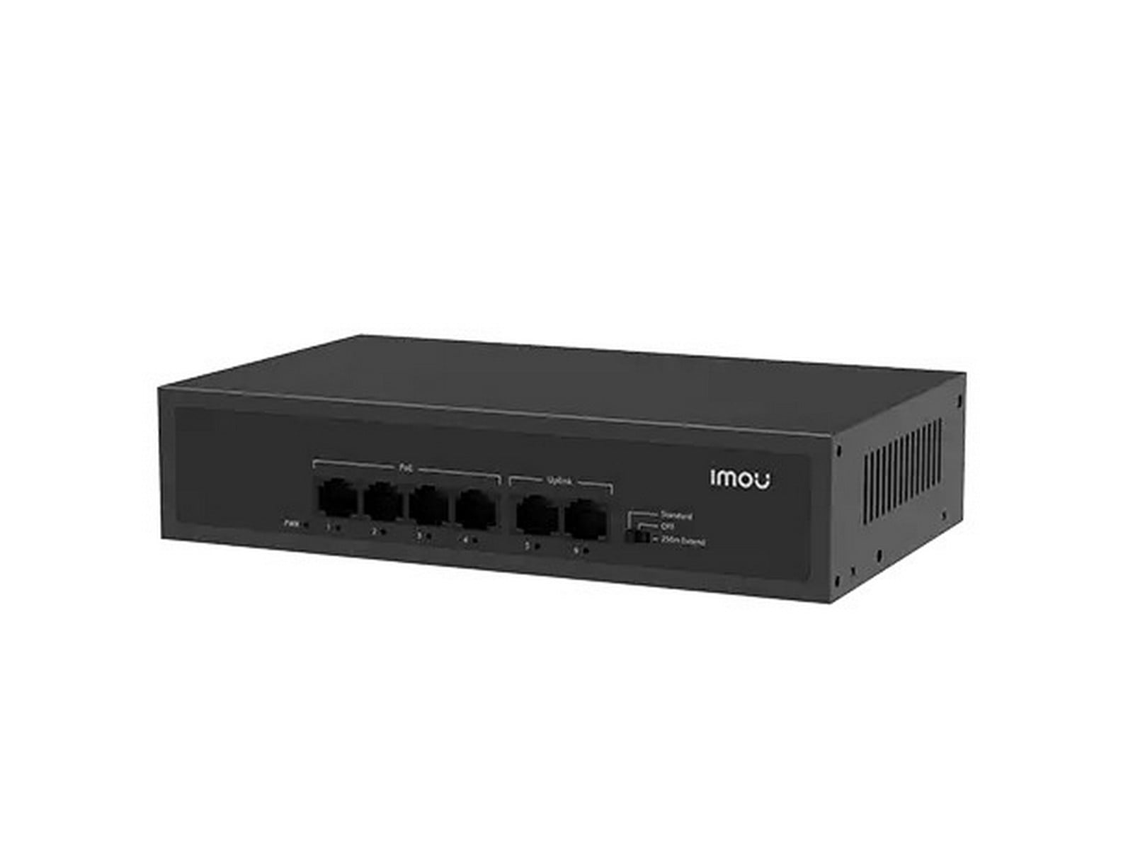 Switch PoE Imou SF106P, 4 Porturi PoE, Buget 45W