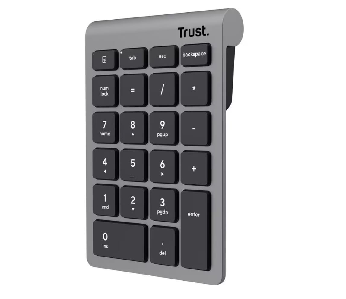 Tastatură Numerică TRUST Xalax Wireless 22 taste Argintiu - imagine 2