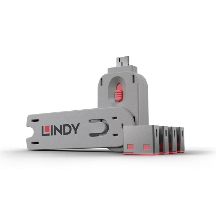 Lindy Blocare Port USB Cheie, Roz