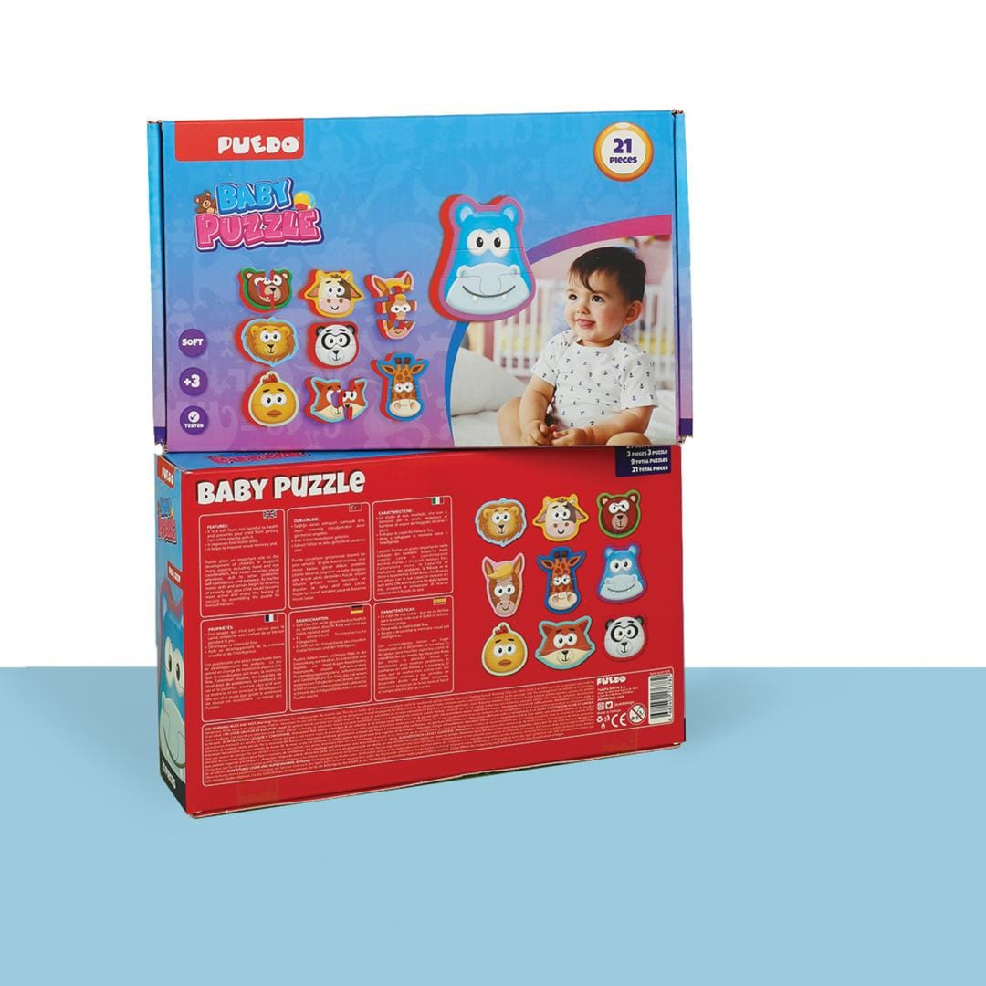 Puzzle Bebe Din Spuma 21 piesi - Casuta de Joaca Educativa - imagine 10