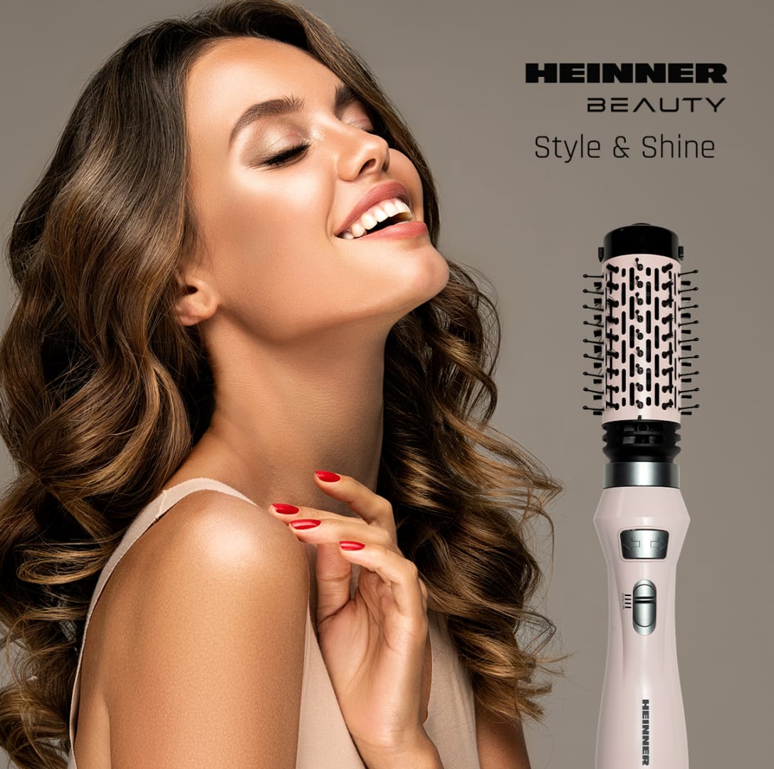 Perie Rotativa Heinner HAB-R12RDC-PNK2, 1200W, Ceramică, Roz - imagine 11