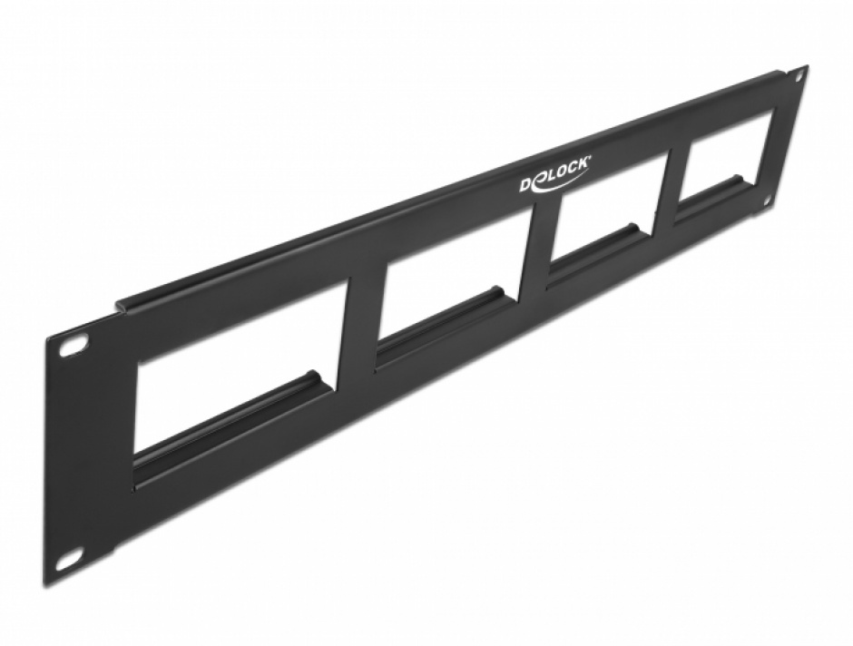 Panou 19" Easy 45 2U Negru Delock 81378