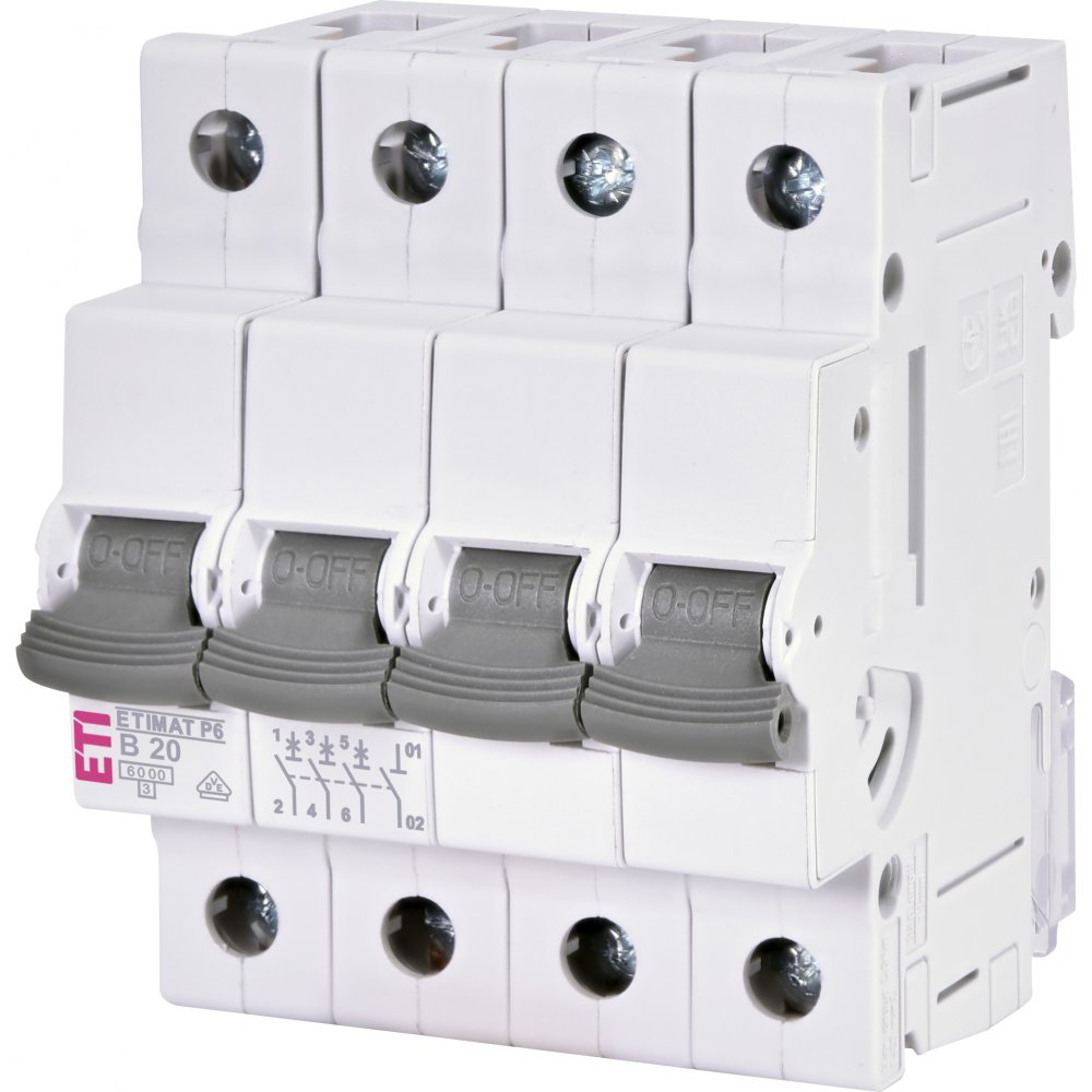 Siguranță Automată Eti 3P+N 20A Curba B 6kA