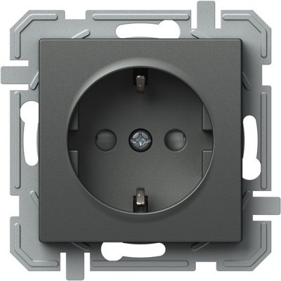 Priză SCHUKO Logiq 16A Antracit | TEM Borne Automate