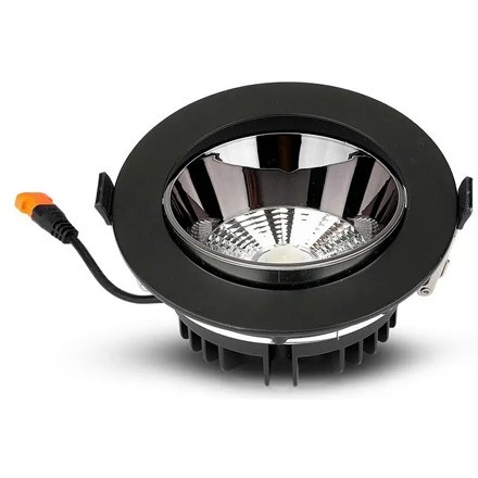 Spot LED V-TAC 10W 4000K Negru | Iluminat Eficient