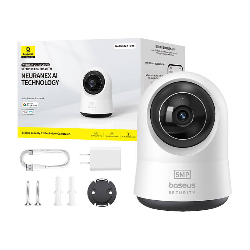 Camera Interior Baseus P1 Pro 3K Alb - Supraveghere Inteligenta - imagine 10