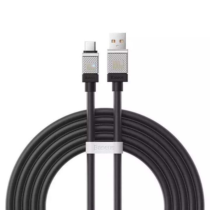Cablu USB-C Baseus 100W, 2m - Încărcare Rapidă PD - imagine 2