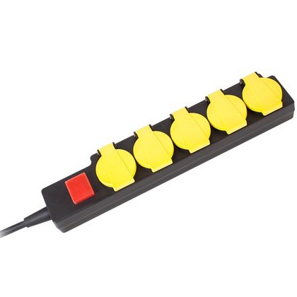 Prelungitor Exterior V-TAC, 5 locuri, 3m, IP44