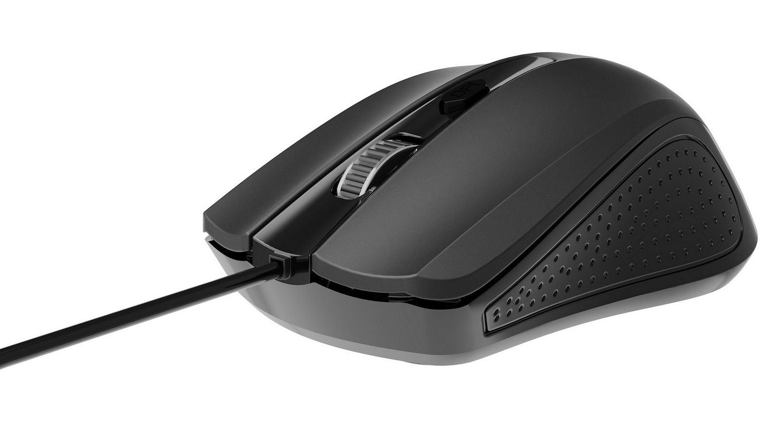 Mouse optic cu fir Gembird MUS-4B-01, 1200 DPI, 4 butoane, USB, cablu 1.35m, negru/gri
