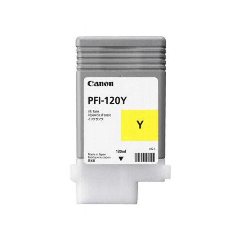 Cartus Original CANON PFI-120Y Yellow 130ml pentru imagePROGRAF - imagine 2