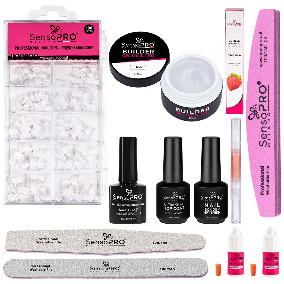 Kit Unghii French #04 SensoPRO - Manichiură Rapidă - imagine 1
