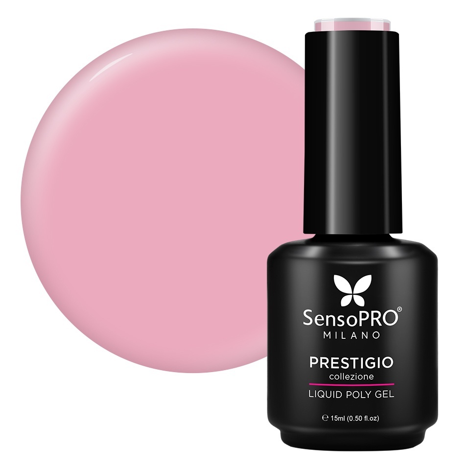 Polygel Lichid SensoPRO Milano PRESTIGIO, Cocoa Rose, 15ml