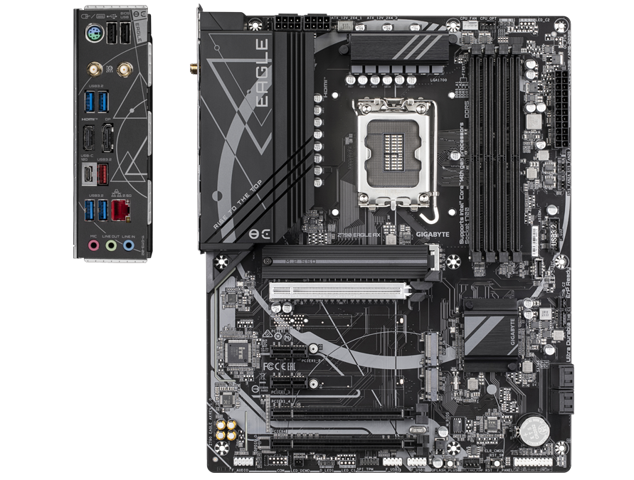 Placa de baza GIGABYTE Z790 EAGLE AX LGA1700 DDR5 WiFi - imagine 3