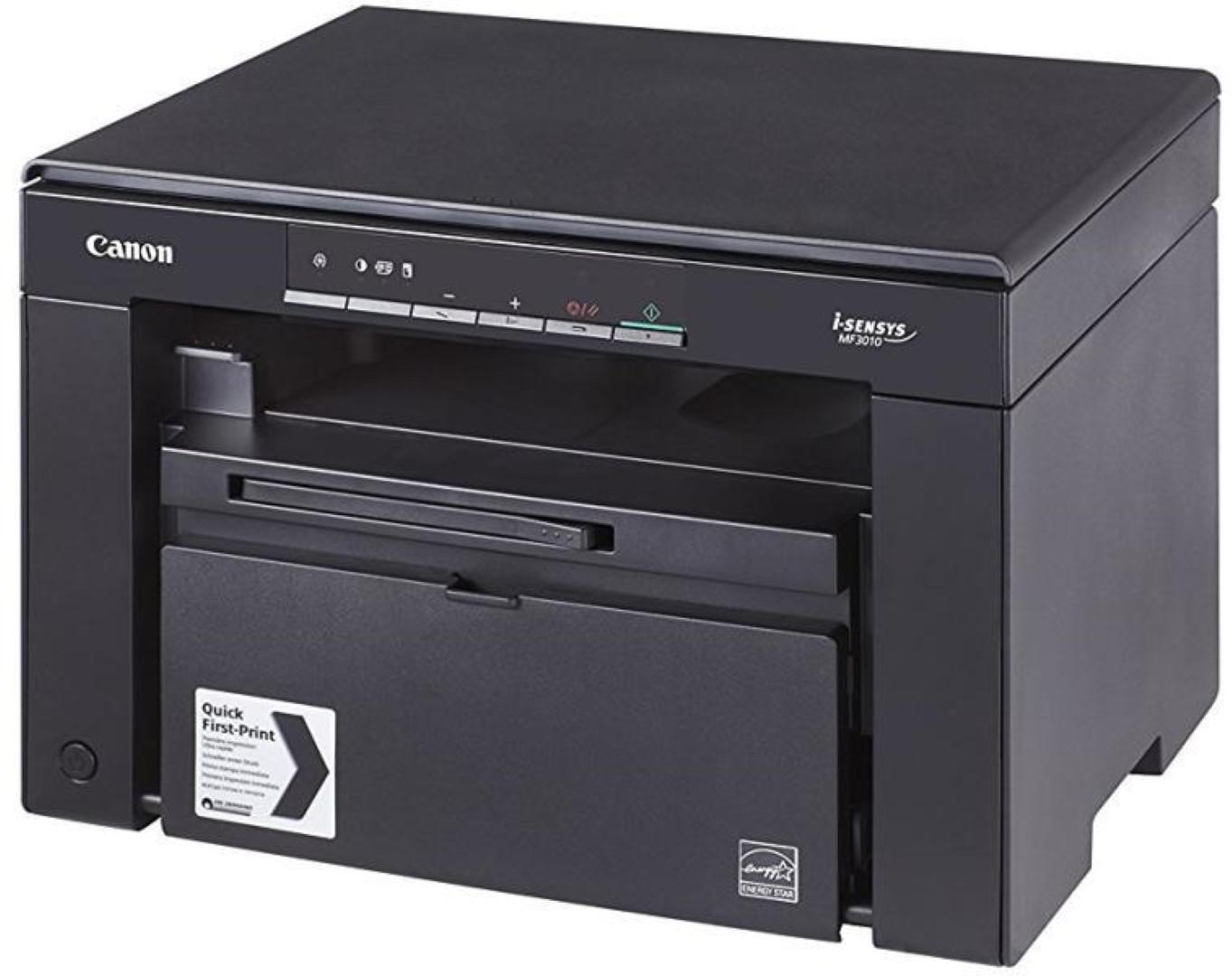 Multifunctional laser mono Canon MF3010 + 2X CRG725 incluse in pachet, dimensiune A4 (Printare, Copiere, Scanare), viteza 18ppm, rez max 1200x600dp...