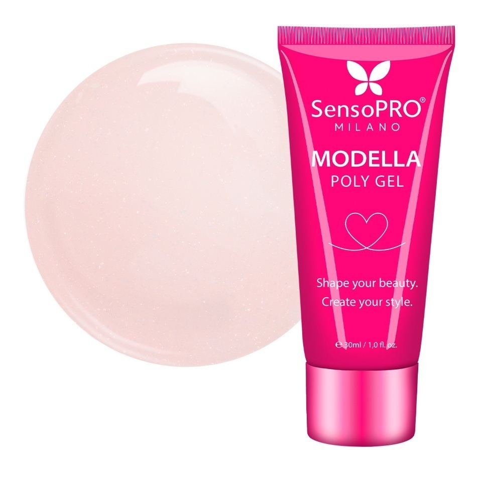Polygel MODELLA SensoPRO Milano - Peach Veil, 30ml