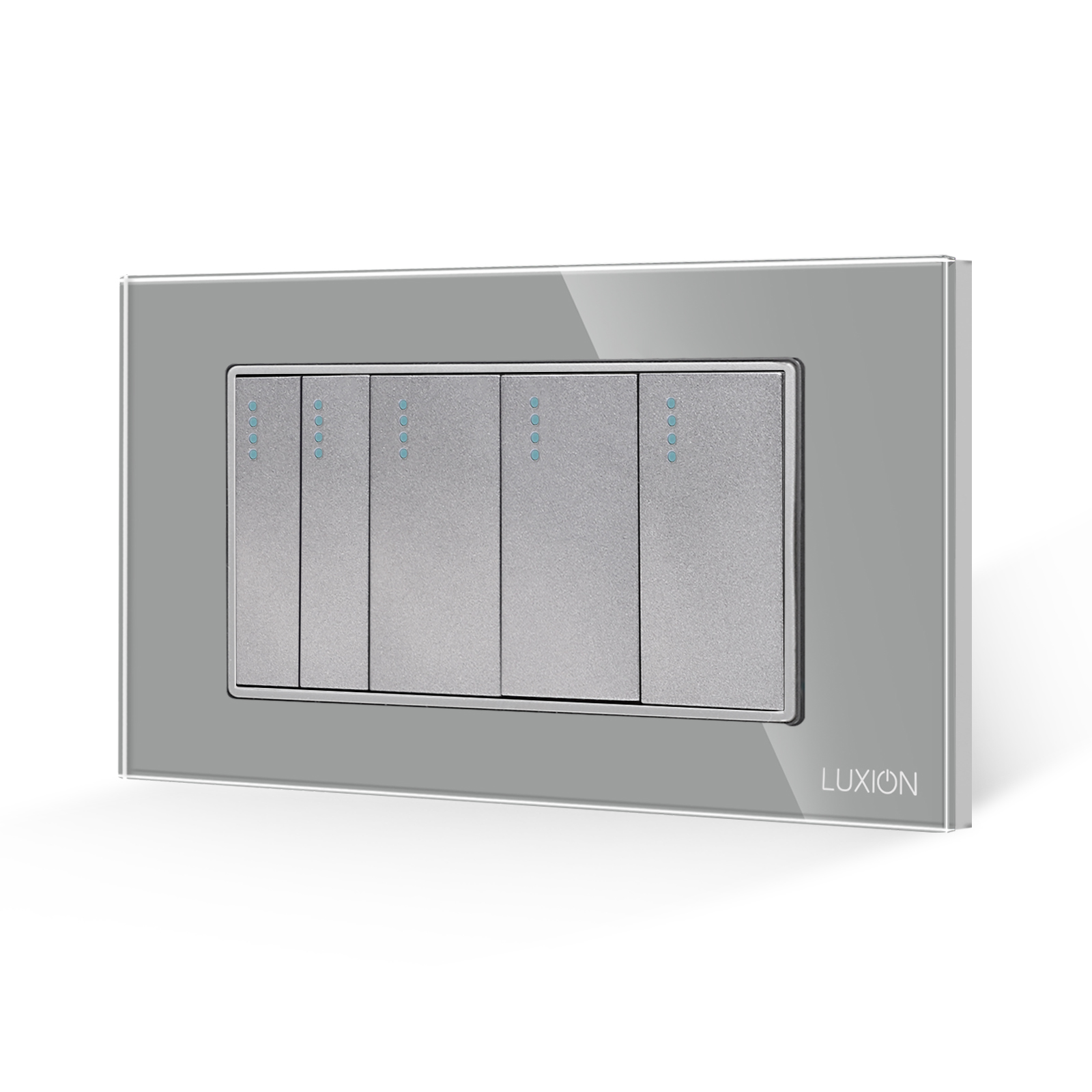 Întrerupător 5 posturi LUXION sticlă 4M - imagine 13