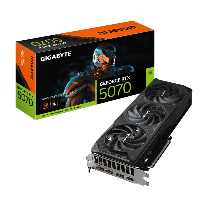 Placa Video RTX 5070 Windforce OC SFF 12GB GDDR7 Gigabyte - imagine 2