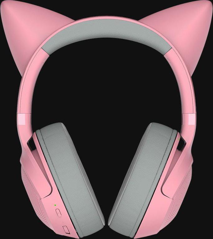 Casti Gaming Razer Kraken Kitty V2 Bluetooth Quartz Edition - imagine 3