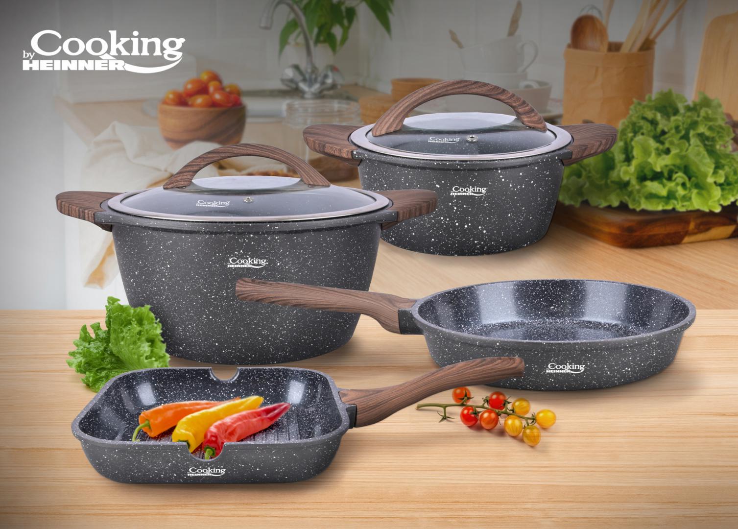 Set Gatit 6 Piese Aluminiu Turnat Paris | Heinner - imagine 2