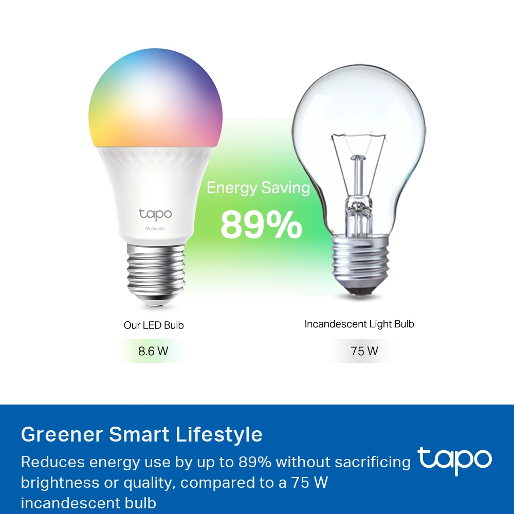Bec Inteligent WiFi TP-Link Tapo L535E E27 RGB 1055lm - imagine 8