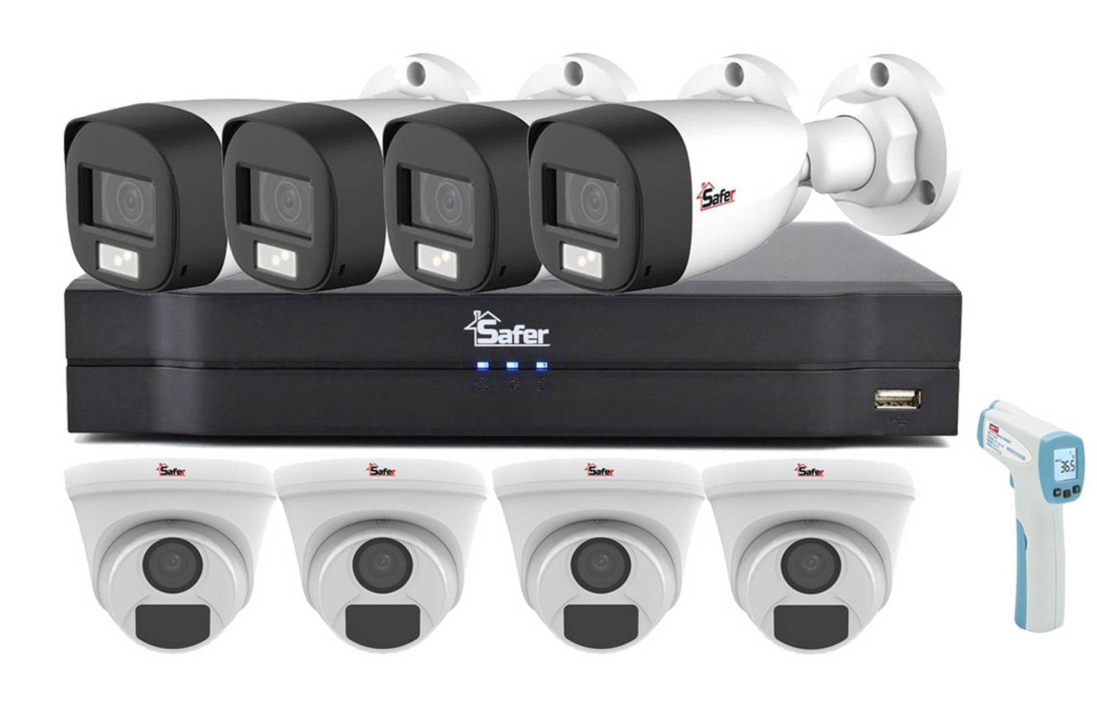 Kit Supraveghere Safer 8 Camere Full HD AI