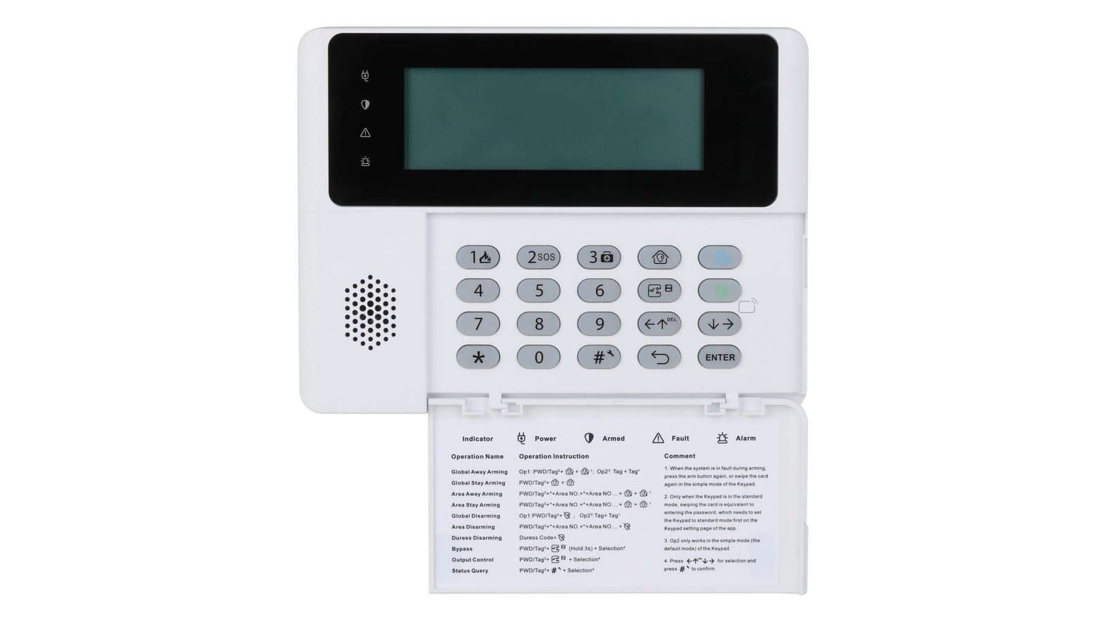Tastatura Wireless LCD Dahua ARK30C-RW2(868) cu 2 Carduri IC