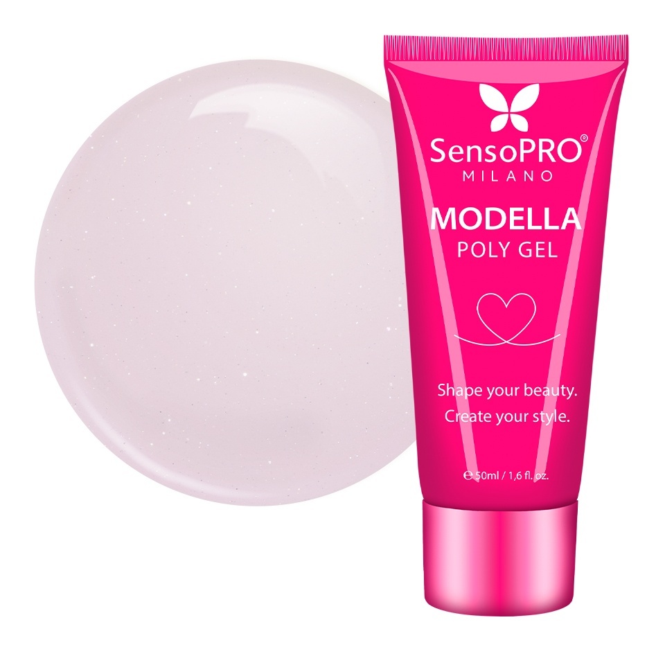 Polygel MODELLA SensoPRO Milano - Crystal Blush, 50ml