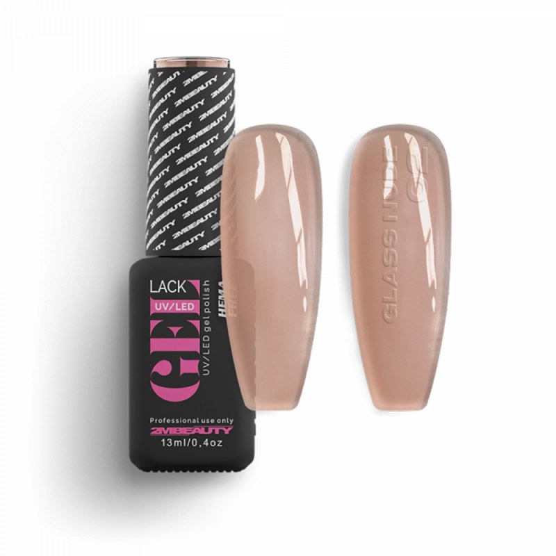 Ojă Semipermanentă Fără HEMA Glass Nude 02 Nailshop
