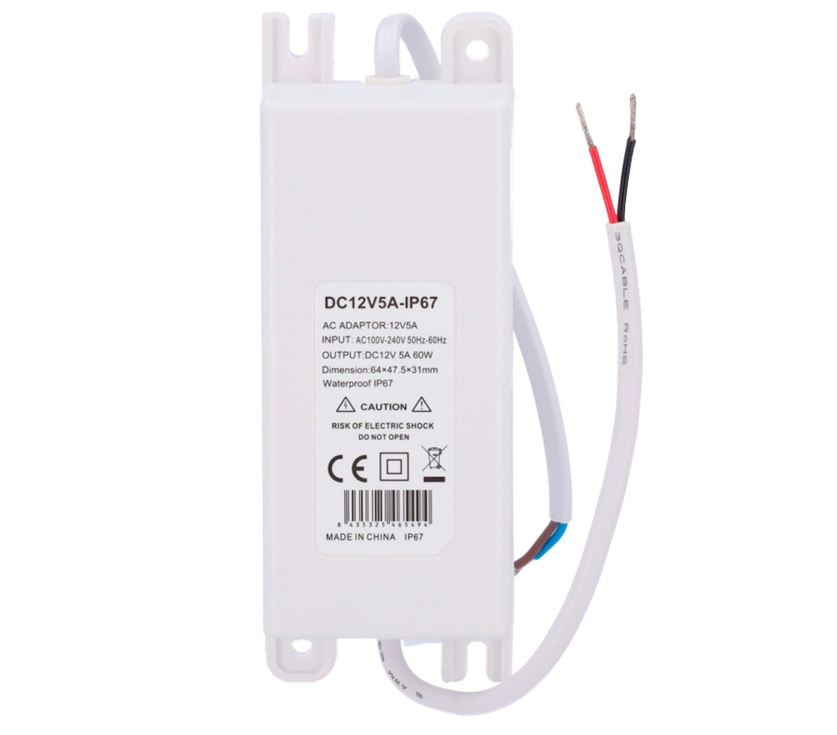 Alimentator Safer 12V 5A IP67 Exterior
