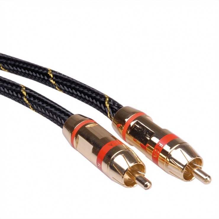 Cablu Audio Gold RCA 5m Rosu Roline