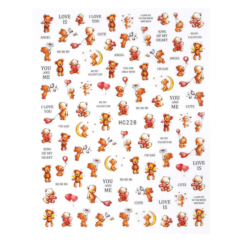 Abtibild Unghii SensoPRO Milano Cartoon Love HC228