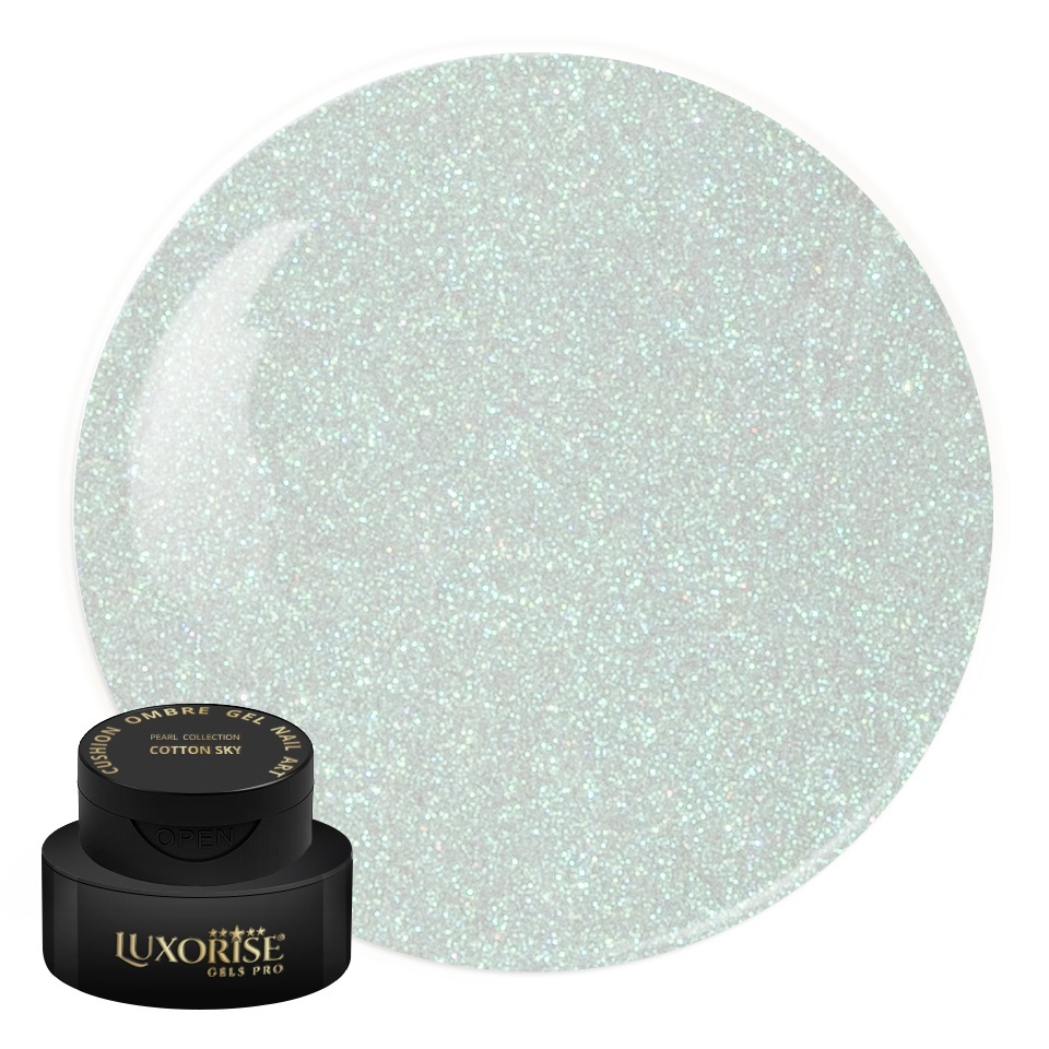 Gel UV Nail Art Babyboomer LUXORISE Cushion Ombre Pearl - Cotton Sky, 2ml
