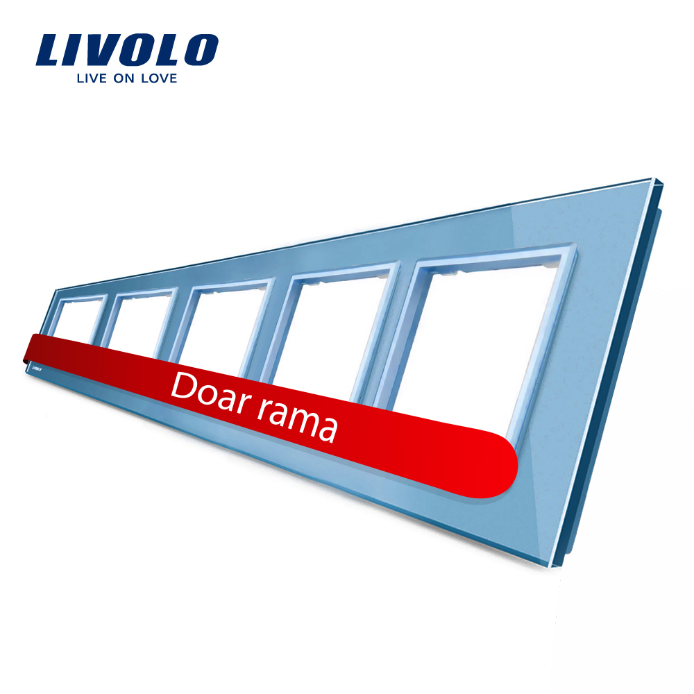 Rama Cvintuplă Sticlă Livolo, Panou Crystal - imagine 13