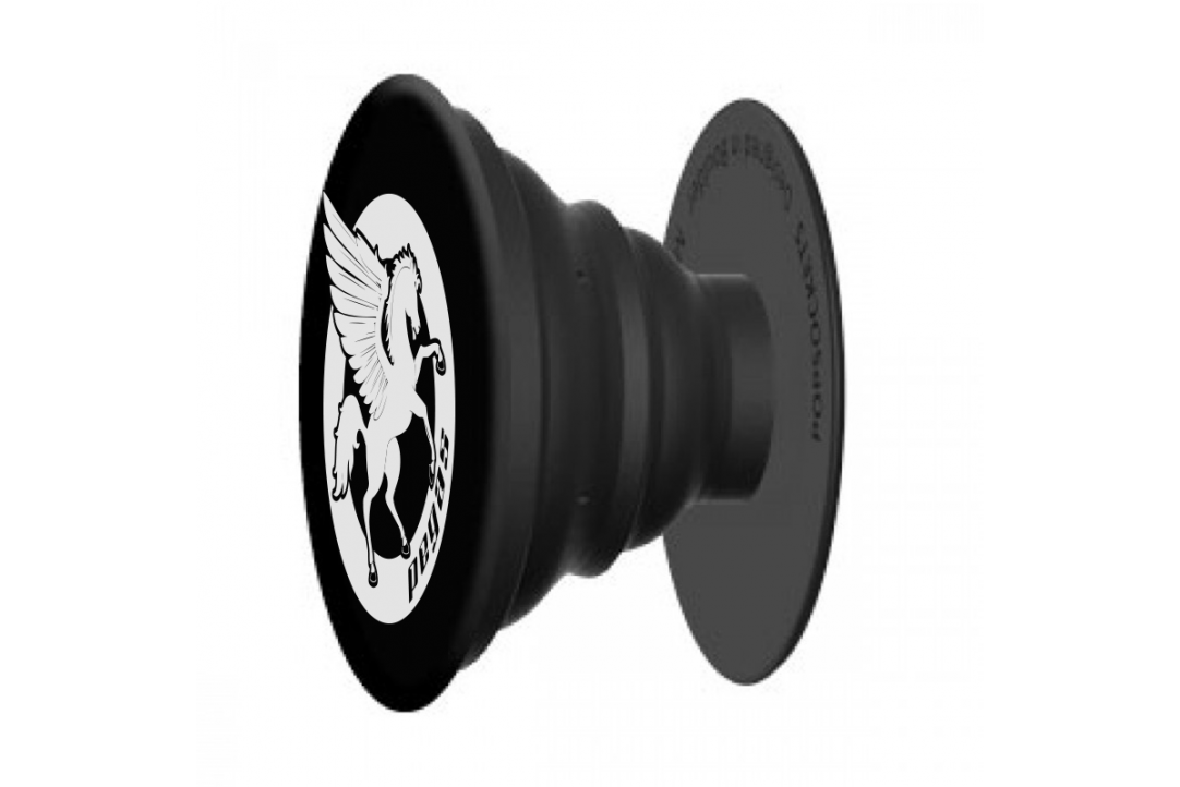 Popsocket Pegas Negru - Suport Telefon Elegant și Funcțional