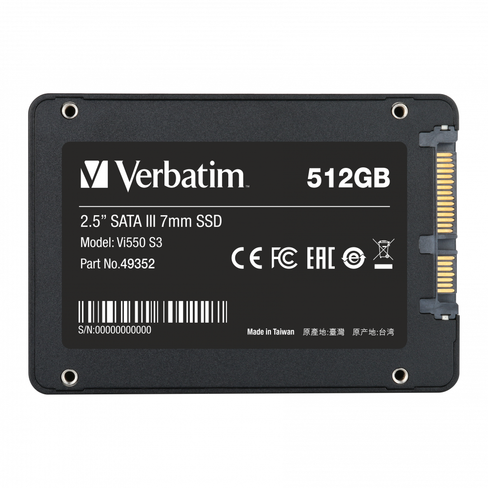 SSD Verbatim VI550 512GB - Performanță Rapidă pentru Sistem - imagine 2