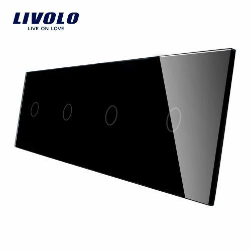 Panou 4 intrerupatoare Livolo Touch Sticla - imagine 2