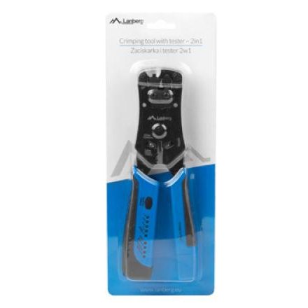 Crimping Tool RJ45 RJ11 RJ12 + Tester Cablu Lanberg NT-0203
