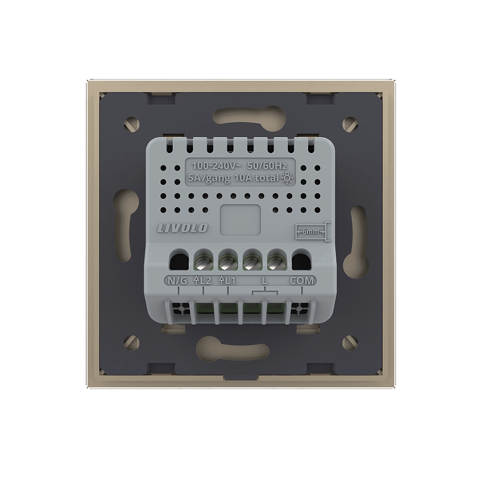 Intrerupator Dublu Touch Zigbee Livolo, Sticla - imagine 12