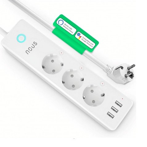 Prelungitor Smart Nous A5 WiFi, 3xUSB 15W, Protecție