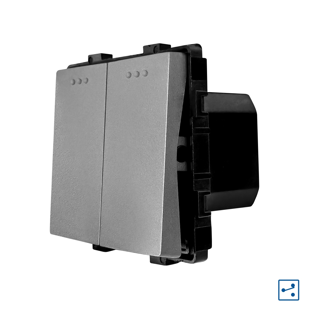 Modul Intrerupator Dublu Cap Scara LUXION, Mecanic - imagine 13