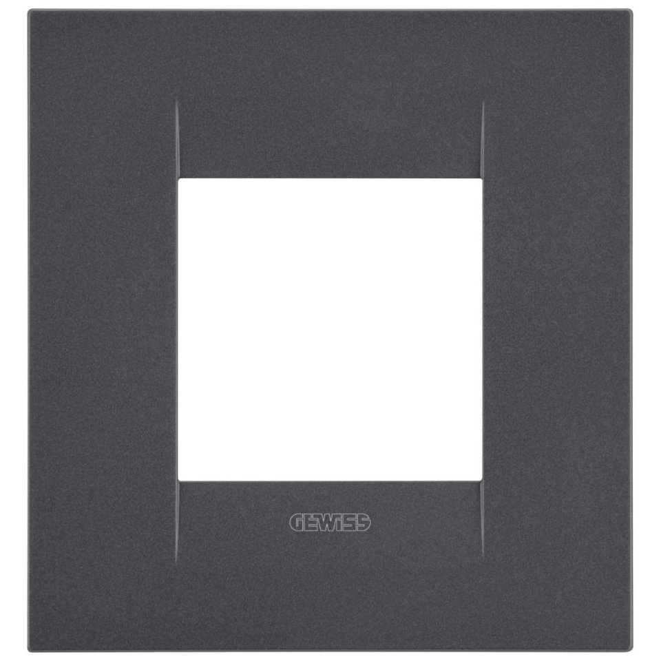 Rama 2 module Gewiss Chorus Geo, Negru Satin