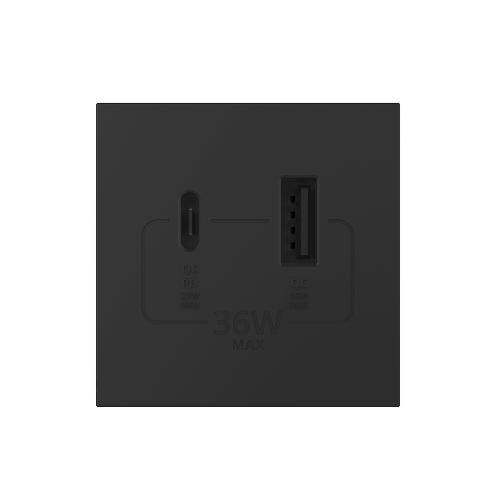 Modul Priza USB-A + USB-C LIVOLO, 36W, PD/QC - imagine 6