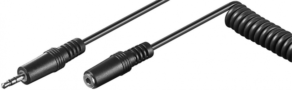Cablu Prelungitor Jack 3.5mm Spiralat Goobay