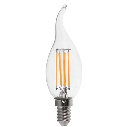 Bec LED Filament E14 4W V-TAC, Alb Rece