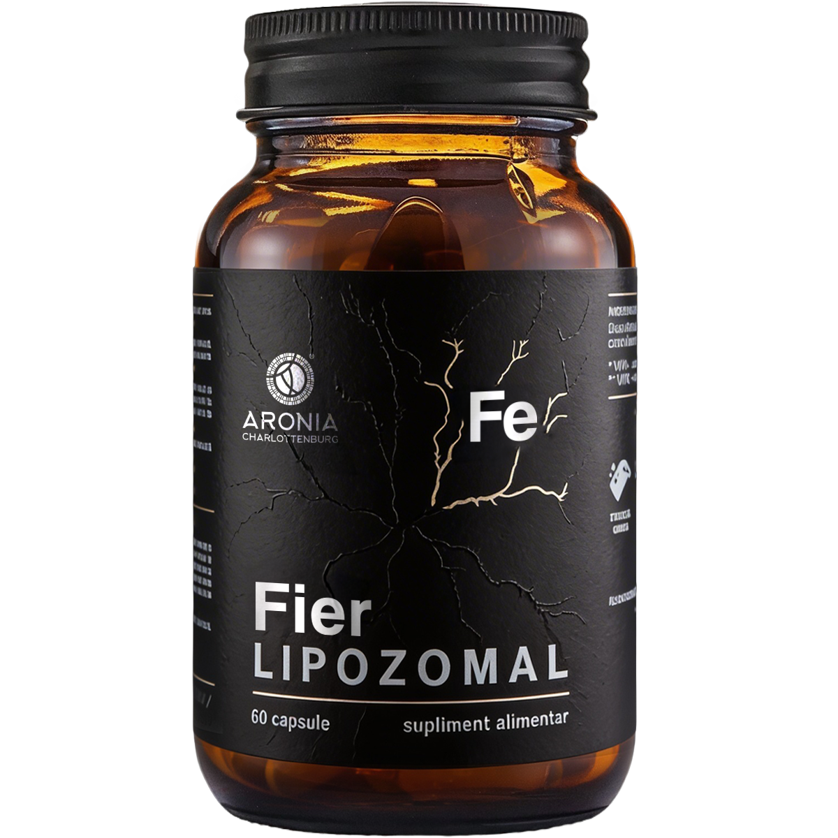 Fier Lipozomal 25mg Aronia | Absorbție 99% - imagine 2